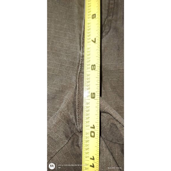 Columbia hiking flat front cargo shorts womens 8 green khaki w 4.5" inseam - Picture 10 of 16